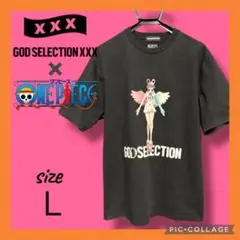 ✨希少✨ゴッドセレクション×ワンピース ウタ 黒 Ｌサイズ コラボTシャツ