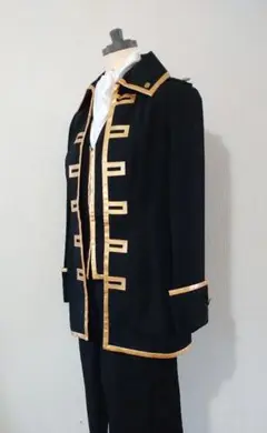 銀魂 コスプレ衣装 真選組 隊服 金縁 土方 沖田 COSREVO 女性L 難有