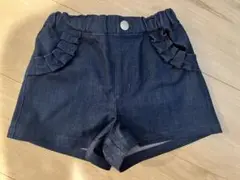 べべ　BeBe　キュロット　ショートパンツ　ネイビー　90