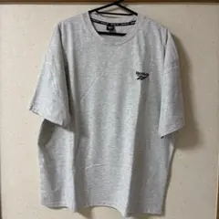 Reebok Tシャツ 無地 グレー Lサイズ