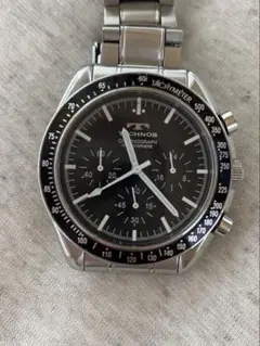 TECHNOS テクノス　クロノグラフ スピードマスター ブラック シルバー