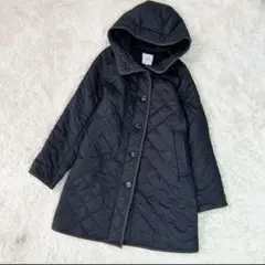 ⛄️マッキントッシュフィロソフィー キルティングコート ファー付き 黒 38
