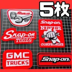 Snap-on TOOLS ワッペン 5枚セット かっこいい リメイク アレンジ