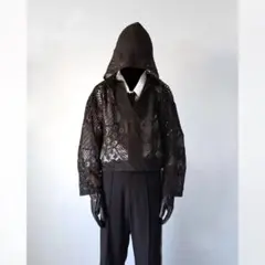 archive mesh short hooded jacket sullen