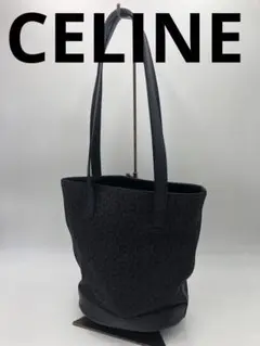 CELINE ブランド ブラック トートバッグ Cマカダム メンズ レディース