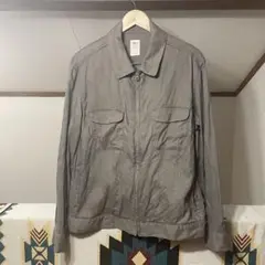 ロンハーマン ミリタリージャケット M 薄手 ヘンプ×リヨセル グレーカーキ系