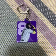 阪神タイガース　佐藤選手　アクリルキーホルダー　ノベルティ