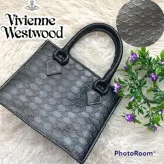 美品✨ ヴィヴィアンウエストウッド ミニ ハンドバッグ 型押し オーブ レザー