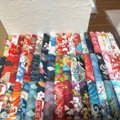 はぎれ 和柄 厚手 10×10 50枚まとめ売り ⑪訳あり