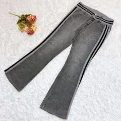 ★TipTip★ティップティップ フレアデニムパンツ【L相当】サイドライン