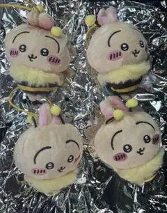 ちいかわ　セブンイレブン　ハチさんぬいぐるみ　うさぎ 4個セット