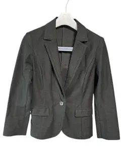 【Nolley's】ノーリーズ ジャケット 麻17% 黒 裏地無し 36 美品