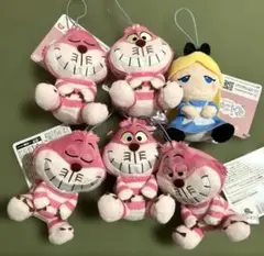 ROUND1　むにゃすやマスコット　ふしぎの国のアリス　６点