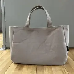 帆布トートバッグ ハンドメイド グレージュ 大きめ