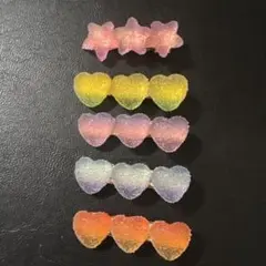 グラデーションカラー ヘアピン 5個セット
