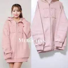 Darich アップリケDDロゴパーカー 美品 ぴんく