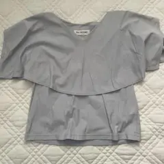Raybeams レイビームス　ビッグカラートップス　襟　ノースリ　Tシャツ