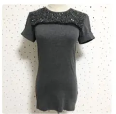 【超美品 】ブルネロクチネリ 装飾スパンコール 半袖 カットソー L