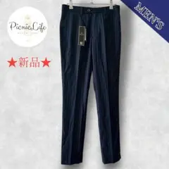 新品❤【YUNCLOS】ストライプスリムパンツ スラックス テーパード ビジネス