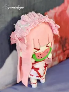 フリルカチューシャ(ピンク)【Nyantelope】 ぬいぐるみ　ドール