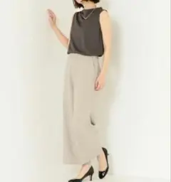 新品未使用　グリーンレーベルリラクシング　ワイドパンツ