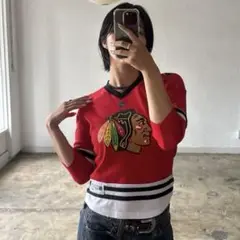 NHL Reebok Chicago Blackhawks game shirt