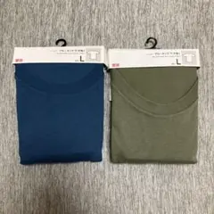 クルーネックTシャツ 2色セット Lサイズ　新品未使用　ユニクロ