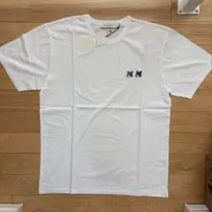新品 XL メゾン キツネ ダブル モノクローム フォックスヘッド Tシャツ白