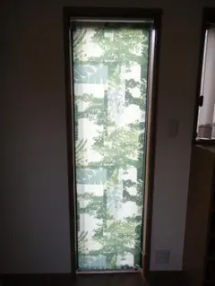 ロールスクリーンカーテン　幅52cm×丈200cm　タチカワ　グリーン　防火