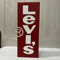 Levi's ロゴ入り卓上販促品 置物 赤 リーバイス 看板