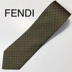 FENDI ネクタイ 紋章柄 ブラック
