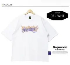 Sequence シーケンス ファイヤーベースボールロゴ ビッグシルエット