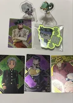 ジョジョ4部カード　アクリルバッジ　ガチャガチャ