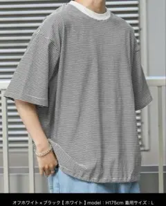 ＬサイズAnchor Smith ピンボーダー　Tシャツ　綿100%