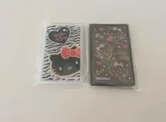 ハローキティ　ミニミラー 小悪魔 ゼブラ柄