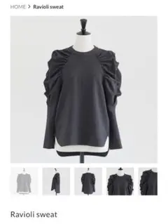 RIKO TOKYO☆Ravioli sweat チャコール
