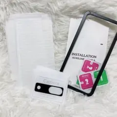 Google Pixel 8 ガラスフィルム+レンズフィルム【2+2枚セット】