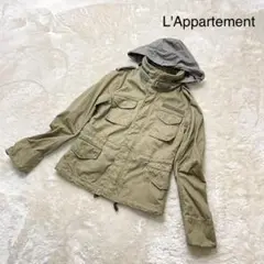 L'Appartement フード付 ミリタリージャケット XS