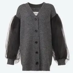 chikakisada チュール　カーディガン　sacai チカキサダ chikakisada チュール カーディガン sacai チカキサダ - メルカリ
