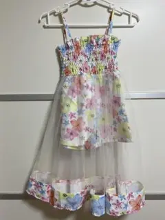 花柄ノースリーブワンピース 100cm以上