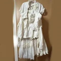 h.NAOTO GRAMM ベスト h.NAOTO】Bird Cage Dress/CNF40-O032 BK/M (セミロン