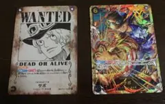 ワンピースカード サボ 手配書sp　サボ シークレット 受け継がれる意志