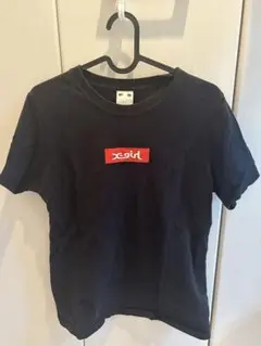 xgirl 黒 半袖Tシャツ ロゴプリント