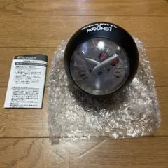 ハローキティ　ボウリングボール型　時計　ブラック〈新品・未使用〉