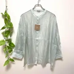 タグ付き✨ mil♡レディース トップス シアーシャツ ブラウス グリーン系