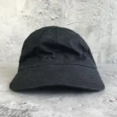 yp283古着　キャップ　ブラック　黒　無地　90s Y2K