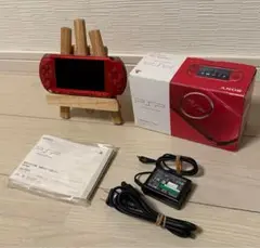 箱説完品 動作品 SONY PSP 3000 本体 レッド