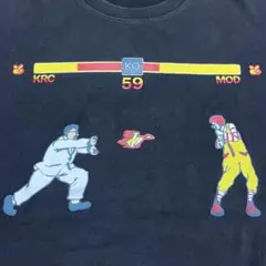 マクドナルドVSケンタッキー ストリートファイター パロディ Tシャツ 00s