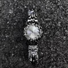Alabaster style metal watch Y2K archive