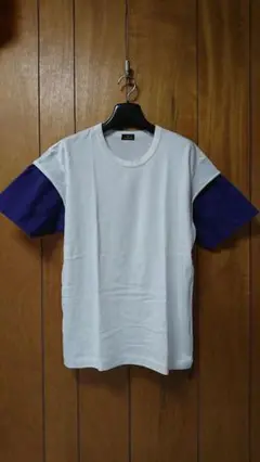 kolor BEACON 袖口 パープル ナイロン 切り替え Tシャツ 1